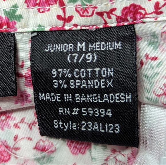 NO BOUNDARIES STRETCH Double Zipper Cotton Sleeveless Top White Pink Junior Med - Picture 3 of 13